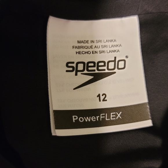 Speedo Powerflex black cross back swimsuit - Picture 10 of 11